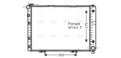AVA Coolant Radiator MSA2154