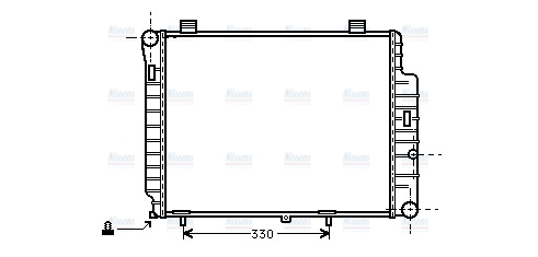 AVA Coolant Radiator MSA2155