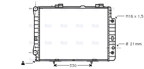 AVA Coolant Radiator MSA2190