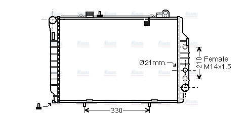 AVA Coolant Radiator MSA2203