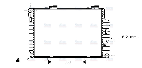 AVA Coolant Radiator MSA2234