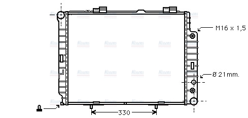 AVA Coolant Radiator MSA2283