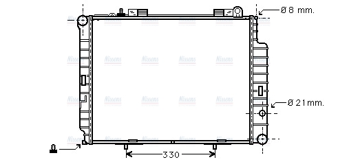AVA Coolant Radiator MSA2302