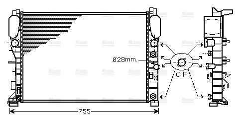 AVA Coolant Radiator MSA2342