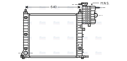 AVA Coolant Radiator MSA2349
