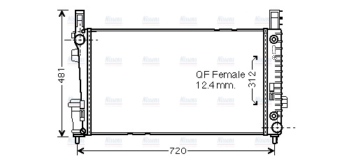 AVA Coolant Radiator MSA2364