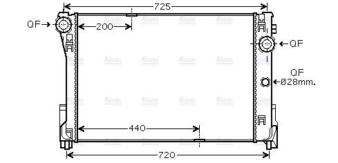 AVA Coolant Radiator MSA2474