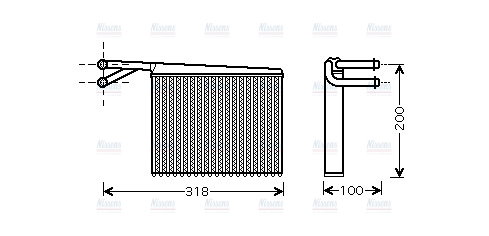 AVA Cabin Heater Core MSA6372