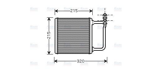 AVA Cabin Heater Core MSA6451