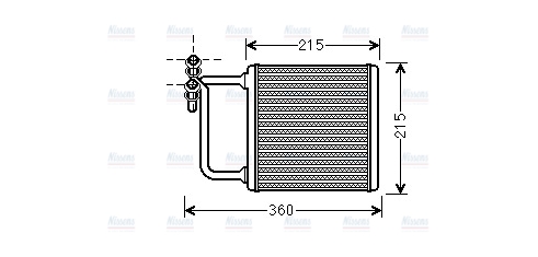 AVA Cabin Heater Core MSA6470