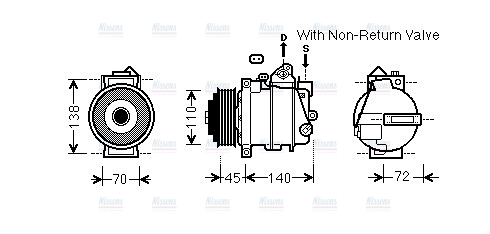 AVA Aircon Compressor MSAK672