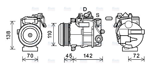 AVA Aircon Compressor MSAK682