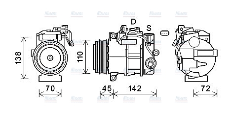 AVA Aircon Compressor MSAK697