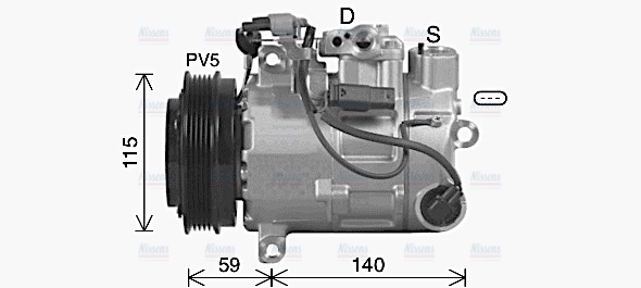 AVA Aircon Compressor MSAK759