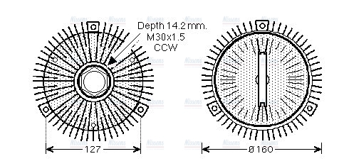 AVA Cooling Fan Clutch MSC407
