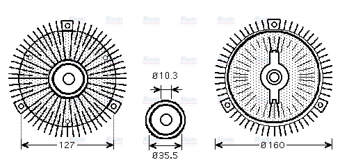AVA Cooling Fan Clutch MSC408