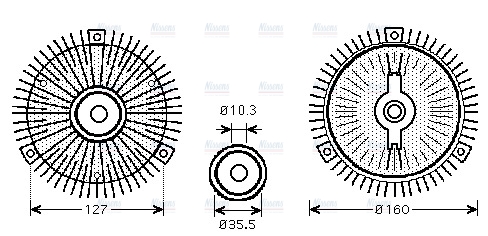 AVA Cooling Fan Clutch MSC409