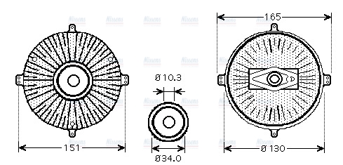 AVA Fan clutch MSC413