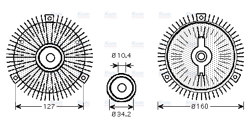 AVA Cooling Fan Clutch MSC414