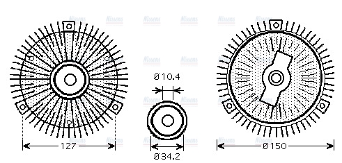 AVA Cooling Fan Clutch MSC415