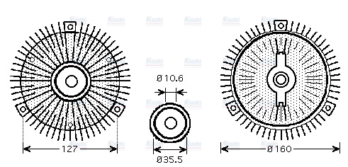 AVA Cooling Fan Clutch MSC416