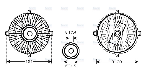 AVA Cooling Fan Clutch MSC420