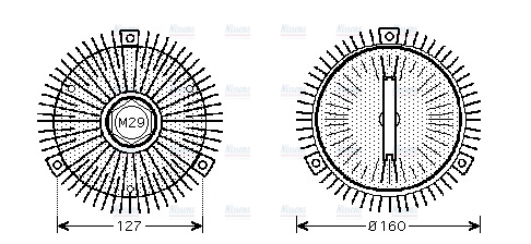 AVA Cooling Fan Clutch MSC453