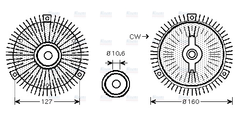 AVA Cooling Fan Clutch MSC488