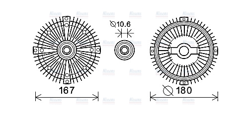 AVA Fan clutch MSC500