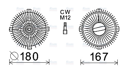 AVA Cooling Fan Clutch MSC524