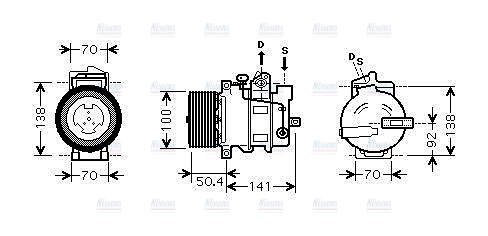 AVA Aircon Compressor MSK431