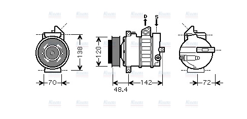 AVA Aircon Compressor MSK437
