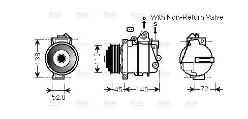 AVA Aircon Compressor MSK587