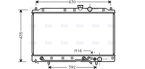 AVA Coolant Radiator MT2148