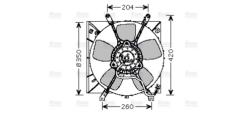 AVA Radiator Cooling Fan MT7506