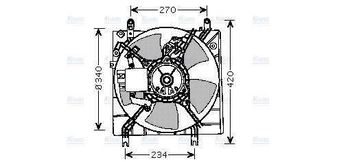 AVA Radiator Fan MT7509
