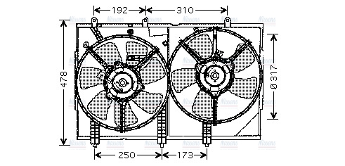 AVA Radiator Cooling Fan MT7523