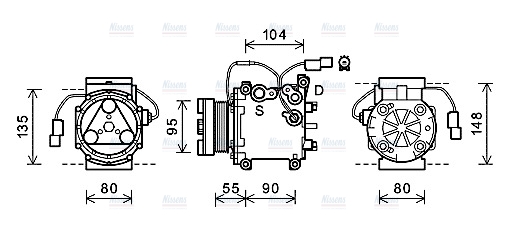 AVA Aircon Compressor MTAK242