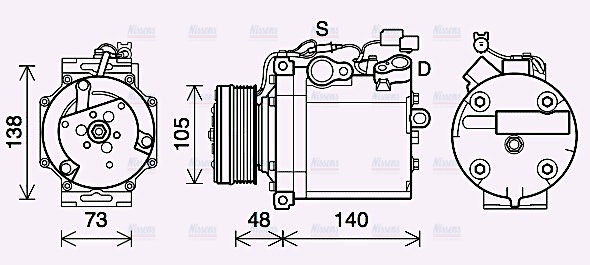 AVA Aircon Compressor MTAK263