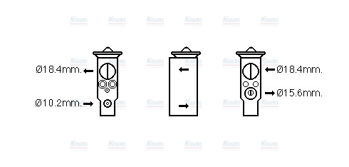 AVA Aircon Expansion valve MZ1265