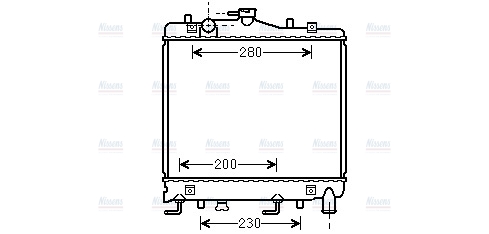 AVA Coolant Radiator MZ2061