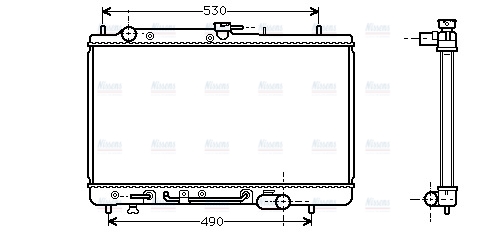 AVA Coolant Radiator MZ2068