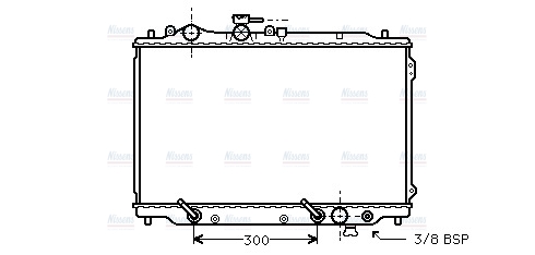 AVA Coolant Radiator MZ2085