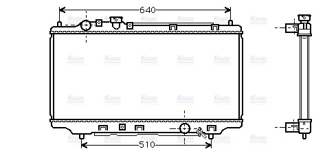 AVA Coolant Radiator MZ2116