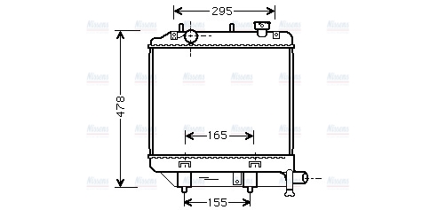 AVA Coolant Radiator MZ2172