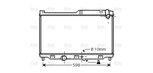 AVA Coolant Radiator MZ2179