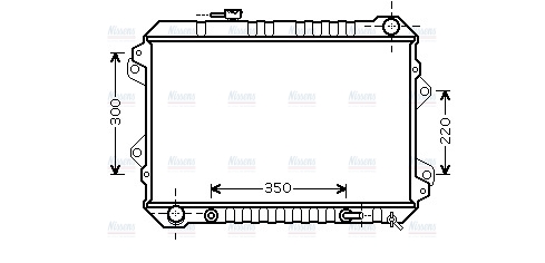 AVA Coolant Radiator MZ2180