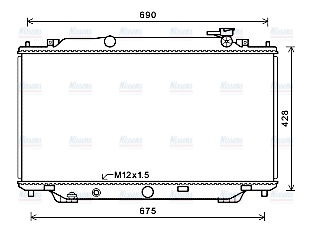 AVA Coolant Radiator MZ2282