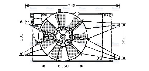 AVA Radiator Cooling Fan MZ7539