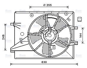 AVA Radiator Cooling Fan MZ7546